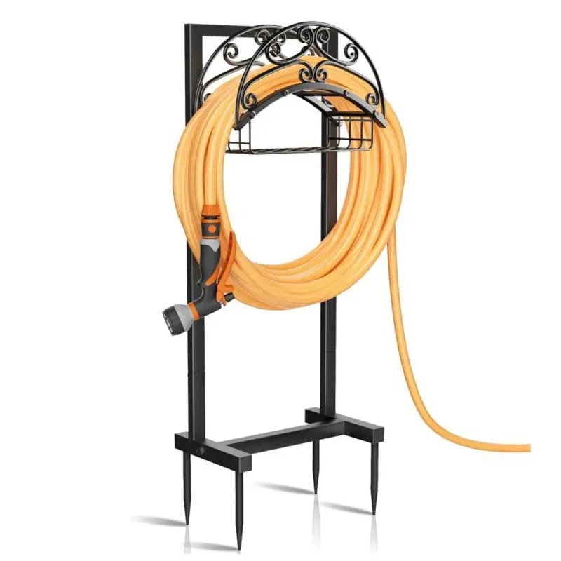Garden Pipe Rack Support Outdoor Pipe Rack for Garden Yard  Water Hose Storage