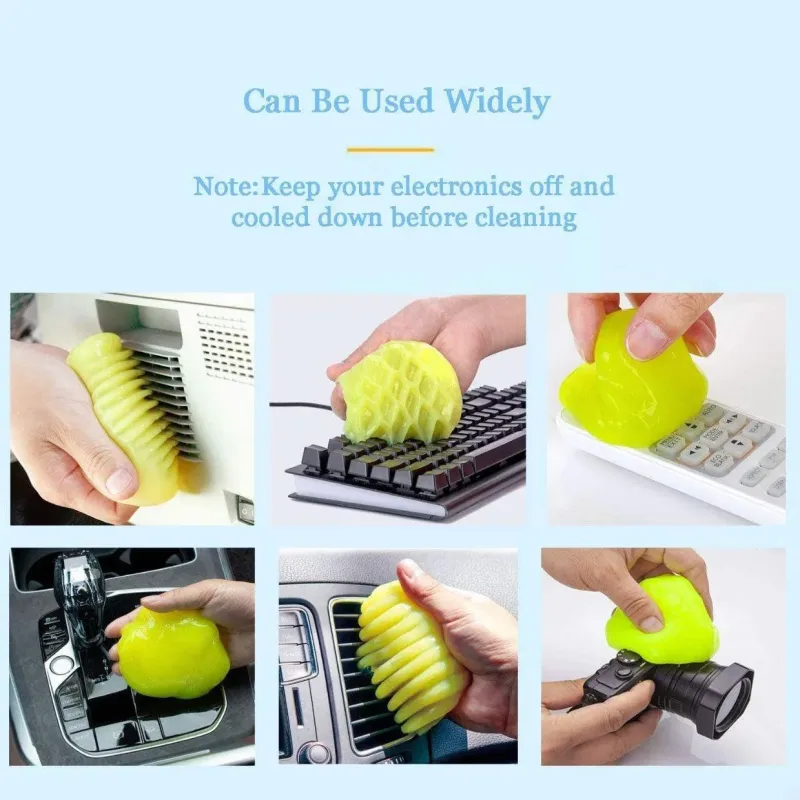 Dust Dirt Cleaning Super Clean Car Laptop Keyboard Home Cleaner – Yellow