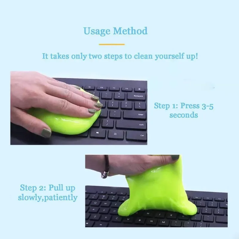 Dust Dirt Cleaning Super Clean Car Laptop Keyboard Home Cleaner – Yellow