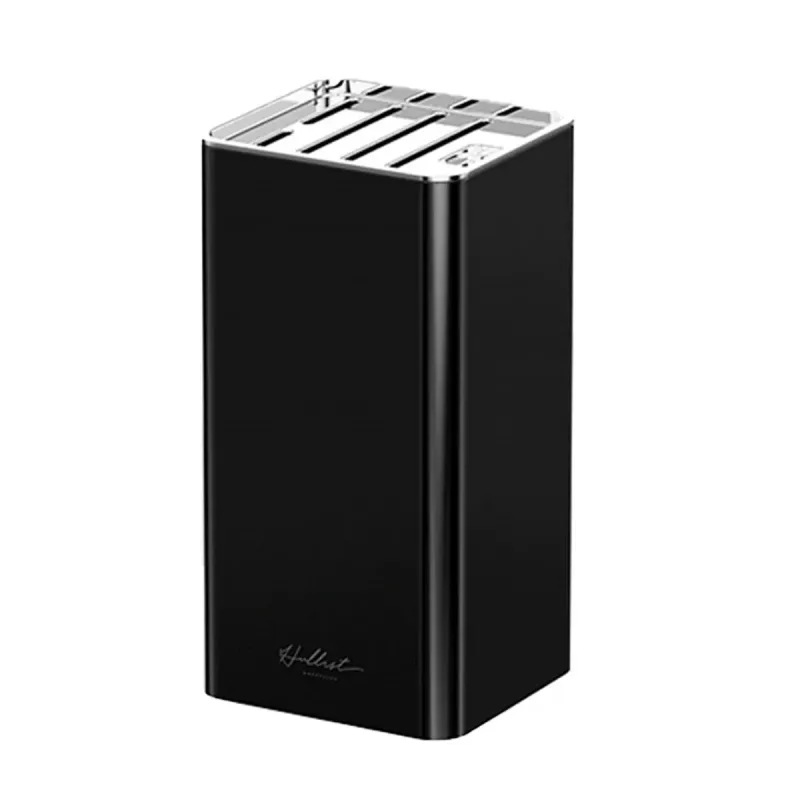 Kitchen Knife Storage Rack Plastic Multi Functional Holder for Knives Scissors – Black