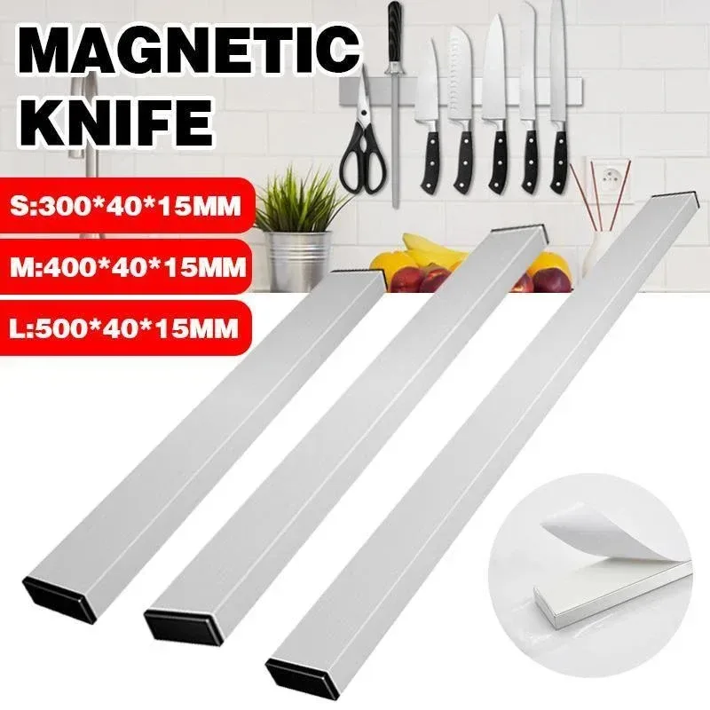 40/50cm Stainless Steel Magnetic Knife Rack Holder Knives Tool Shelf Magnet – 30CM