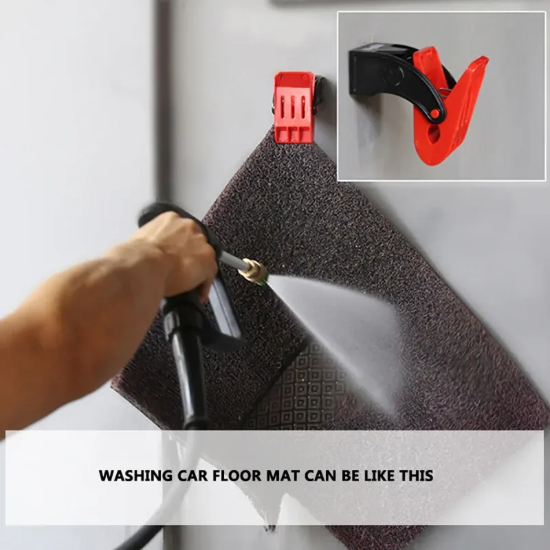4PCS Multi Function Wall Mounted Towel Auxiliary Mat Clip for Car Wash