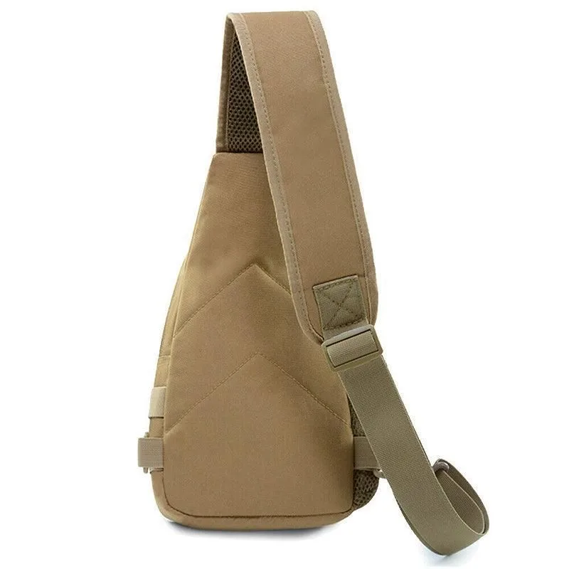 Man Shoulder Backpack Chest Bag Small Sling Cross Body Satchel Bag Outdoor – Camouflage