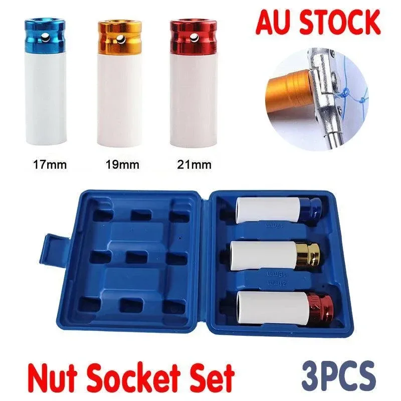 3PCS Deep Impact Nut Socket Set 17mm 19mm 21mm for Alloy Wheels 3PCS Deep Impact Nut Socket Set 17mm 19mm 21mm for Alloy Wheels
