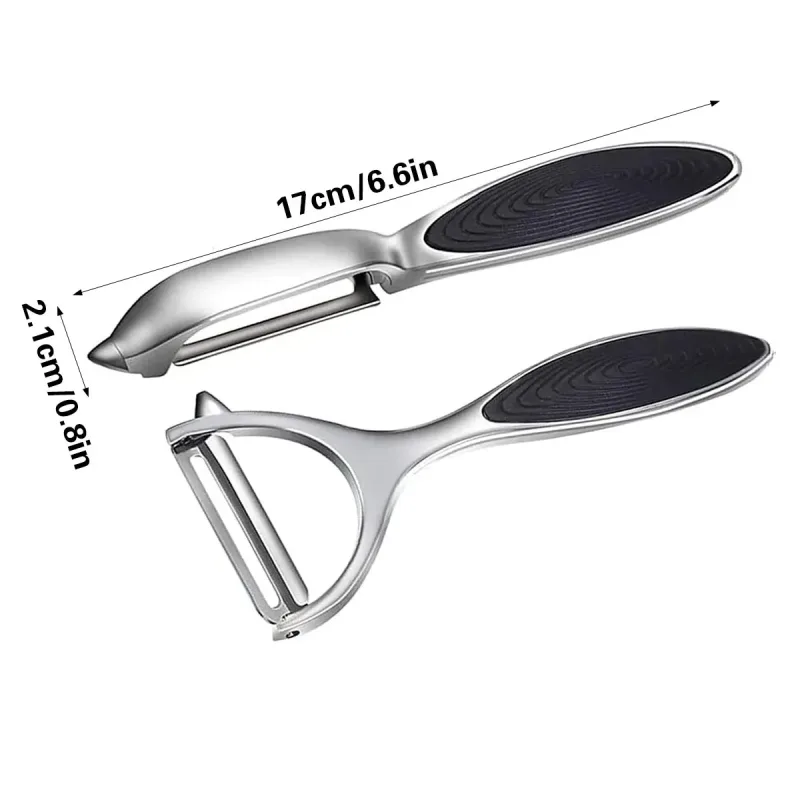 2PCS Stainless Steel Peeler Knife for Fruit Vegetable Peeling Kitchen Tools