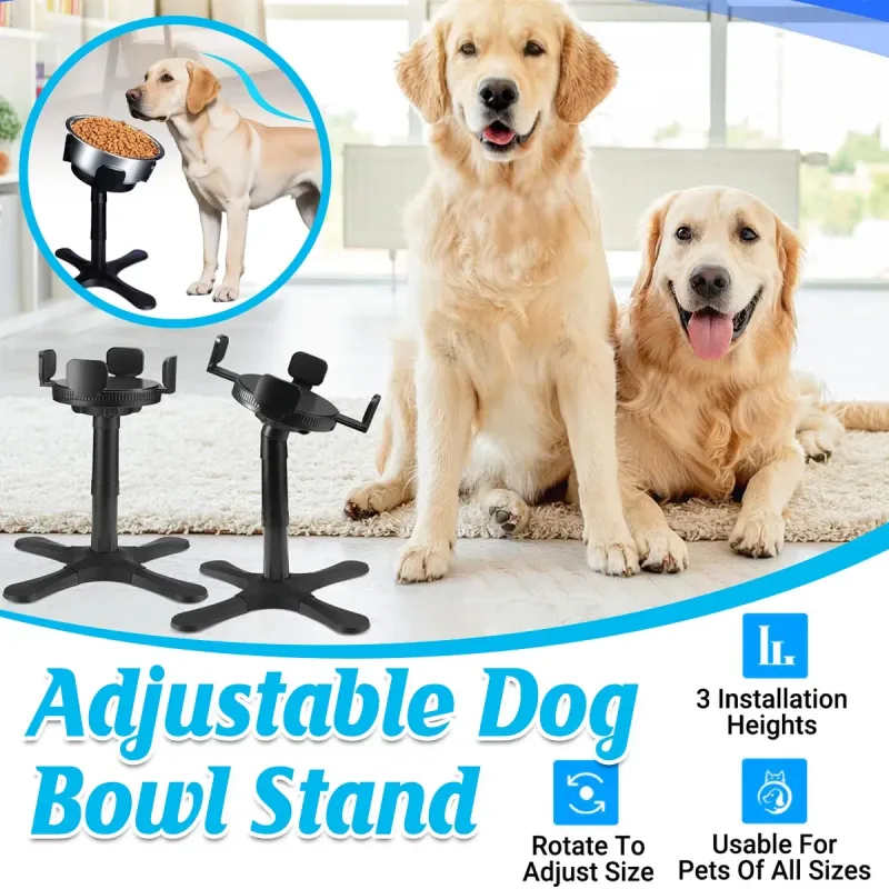 Elevated Dog Bowl Stand Raised Pet Feeder Tilted Non Slip Basin For Dogs Use