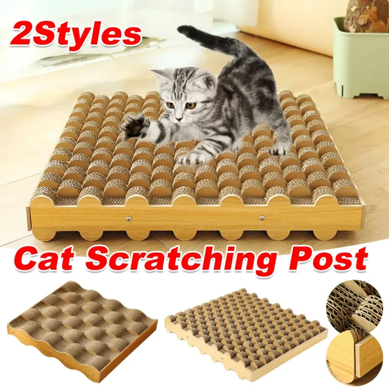 Cat Entertainment Corrugated Scratching Board Cat Toy Anti Scratch Durable – Basic Model