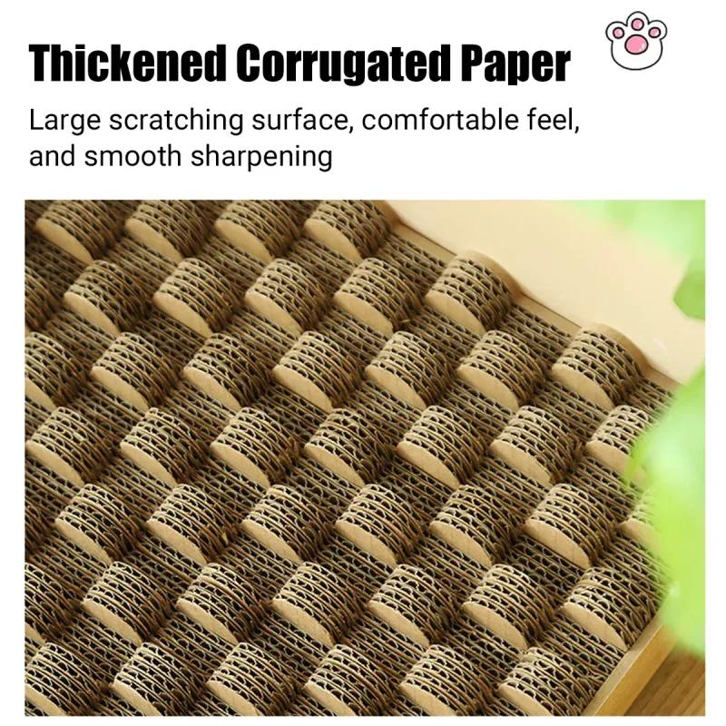 Cat Entertainment Corrugated Scratching Board Cat Toy Anti Scratch Durable – Basic Model