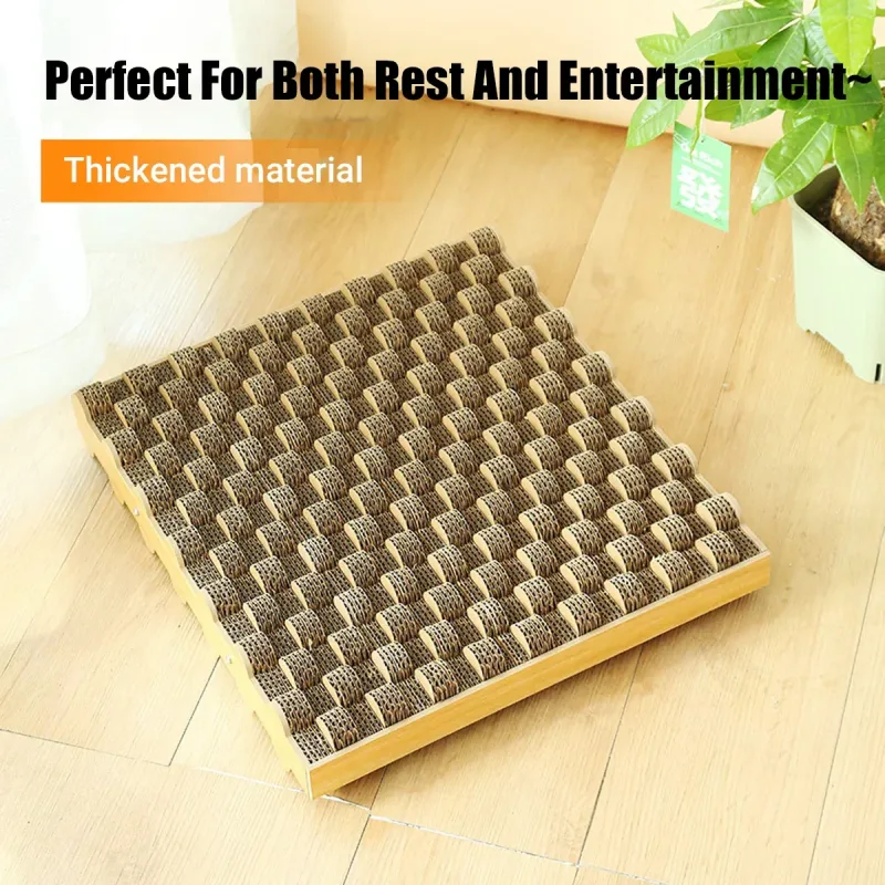 Cat Entertainment Corrugated Scratching Board Cat Toy Anti Scratch Durable – Basic Model