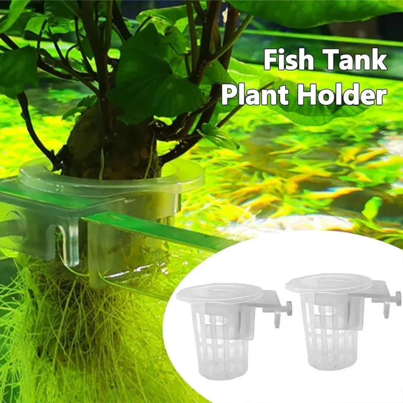 Adjustable Wall Mounted Aquatic Plant Cup for Emersed Plants Water Grass Holder