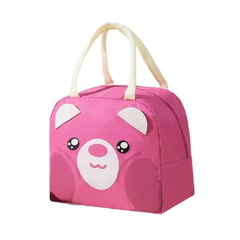 Oxford Portable Insulated Thermal Cooler Lunch Box Carry Picnic Case Storage Bag – Rose Red