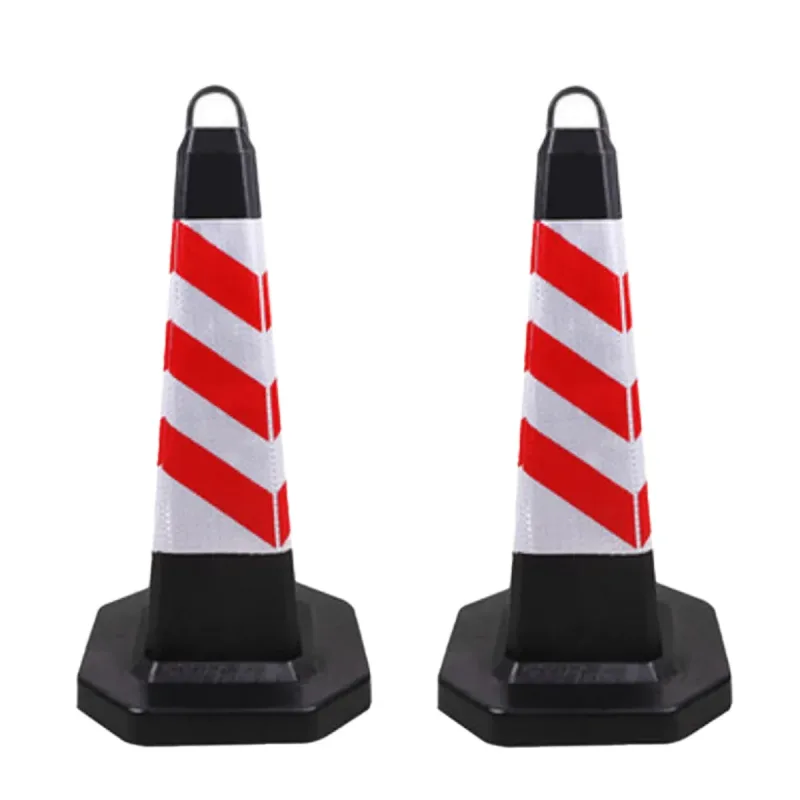 2PCS Rubber Traffic Cone Safety Cone Flexible for Construction 2PCS Rubber Traffic Cone Safety Cone Flexible for Construction