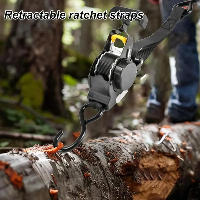 Luggage Fixing Strap Automatic Tensioner Retractable Tie Down Strap Travel Belt
