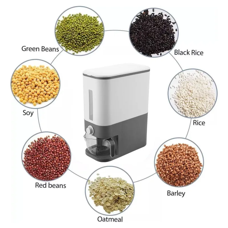 12Kg Automatic Grain Dispenser Cereal Rice Storage Box Kitchen Food Container