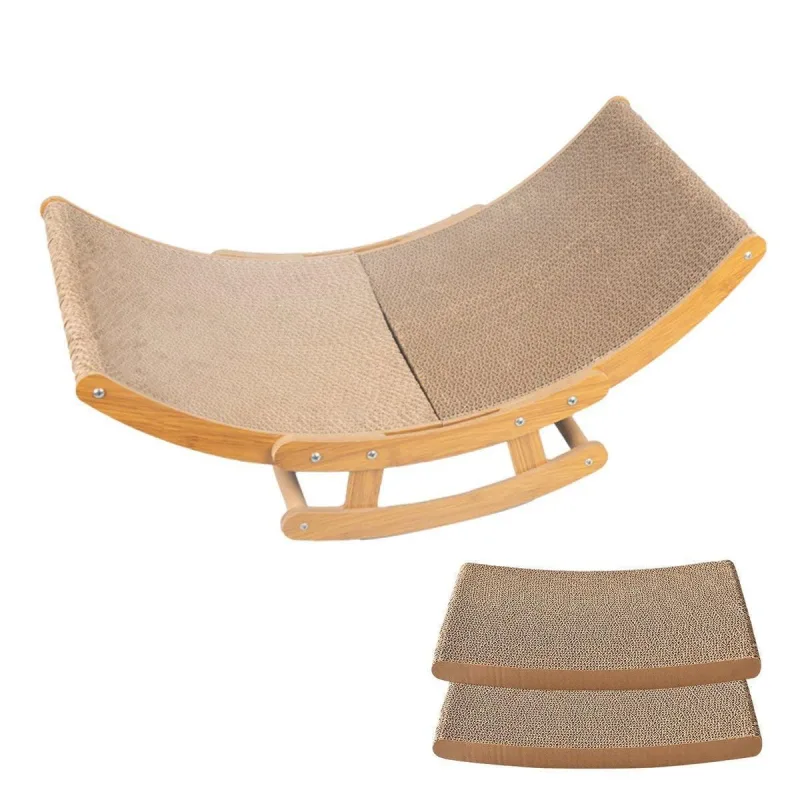 Premium Cat Scratching Board Bed Corrugated Paper Durable All Seasons Cat Toy – Replacement core * 2