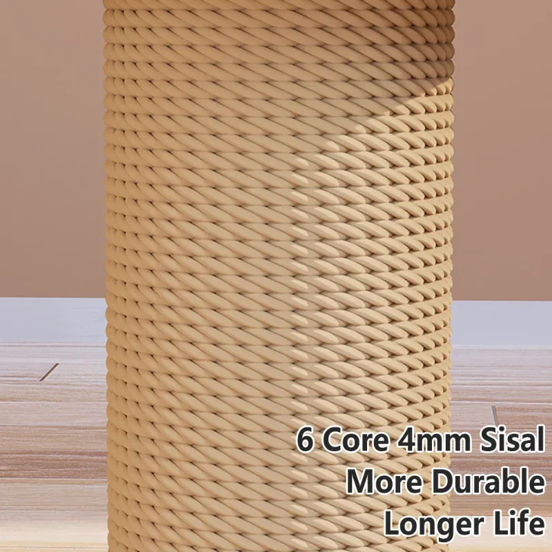1-Piece Cat Scratching Post with Turntable Toy