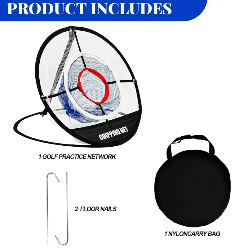 Golf Chipping Net Practice Training Net Portable Target Pop Up Net for Outdoor