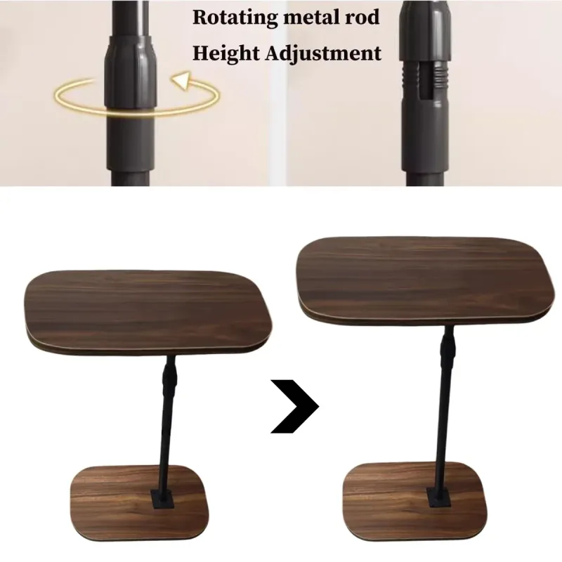 Portable Stylish Simple Small Coffee Table with Wheels for Living Room Durable