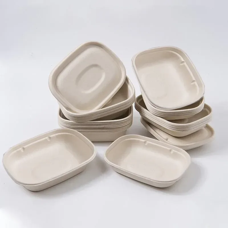 100X Food Preparation Burger Storages Cake Packaging Box Lunch Boxes – 1300ml-Primary