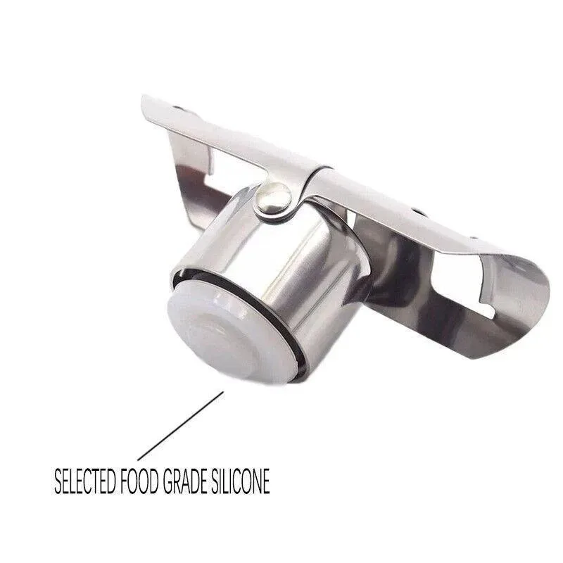 3X Stainless Steel Sparkling Wine Stopper Champagne Stopper Bubble Fizzy Bottles