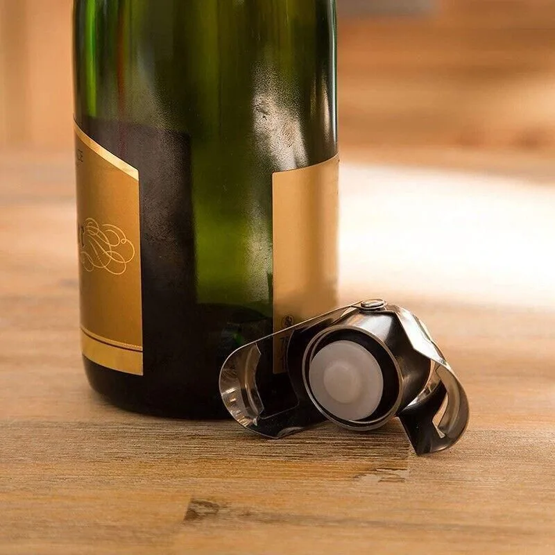 3X Stainless Steel Sparkling Wine Stopper Champagne Stopper Bubble Fizzy Bottles