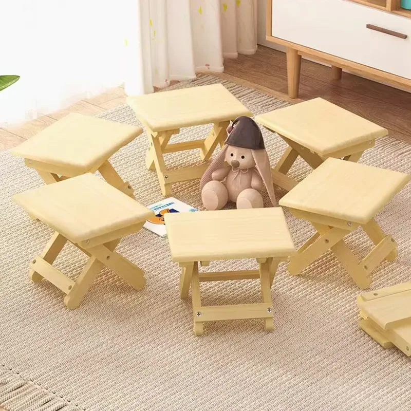 Portable Multi Purpose Foldable Low Stool Durable Space Saving For Home Outdoor