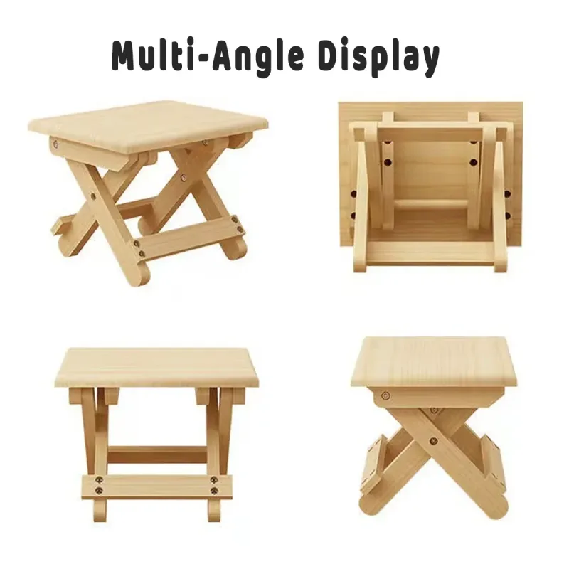 Portable Multi Purpose Foldable Low Stool Durable Space Saving For Home Outdoor