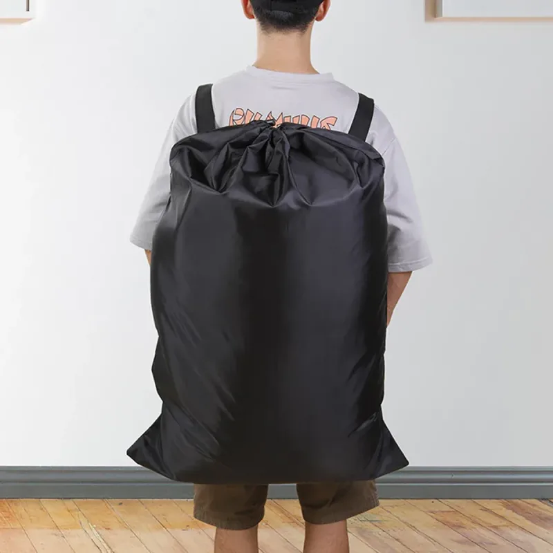 Backpack Laundry Bag Polyester Drawstring Storage Bag for Students Travel