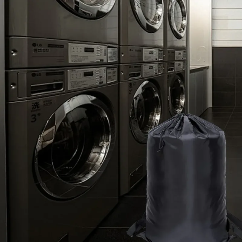 Backpack Laundry Bag Polyester Drawstring Storage Bag for Students Travel