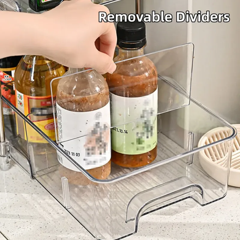 3 Layer Transparent Storage Rack Multi Functional Organizer Shelf Clear for Home