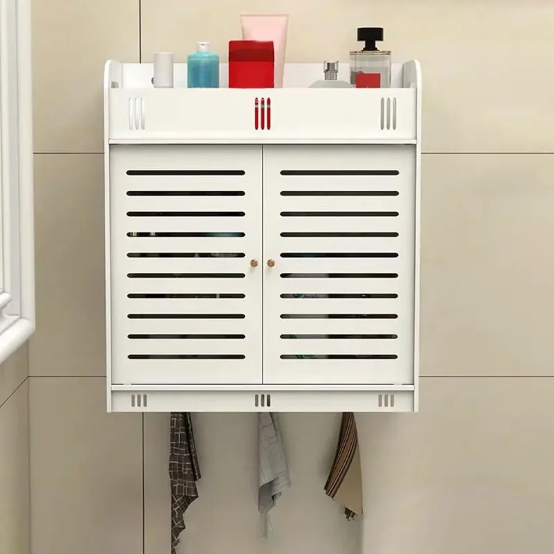 Bathroom Multi Layer Wall Mounted No Drill Skin Care Storage Rack Durable