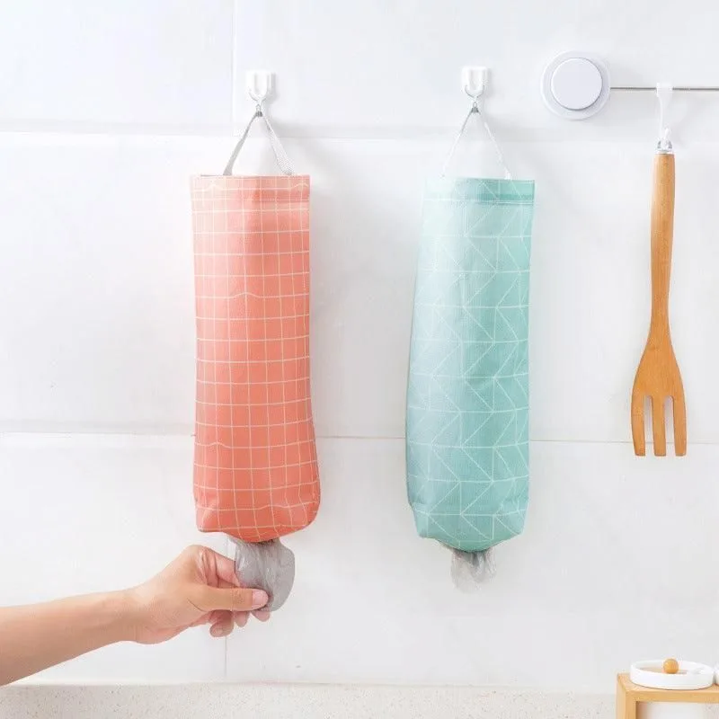 Plastic Bag Bags Hanger Organizer Storage Kitchen Trash Garbage Dispenser Holder – Triangle