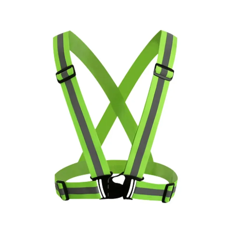 Reflective Shoulder Straps Safety High Visibility Vest for Night Running Cycling - Yellow Reflective Shoulder Straps Safety High Visibility Vest for Night Running Cycling - Yellow