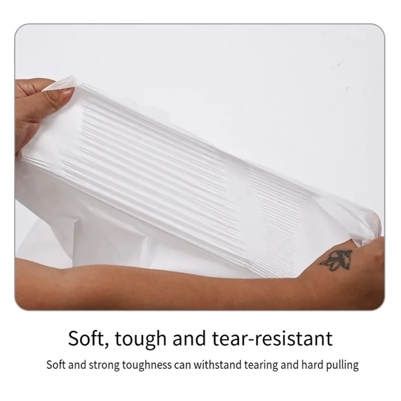 10pcs PEVA Rectangle Tablecloths Solid Colour Waterproof Party Table Covers – White