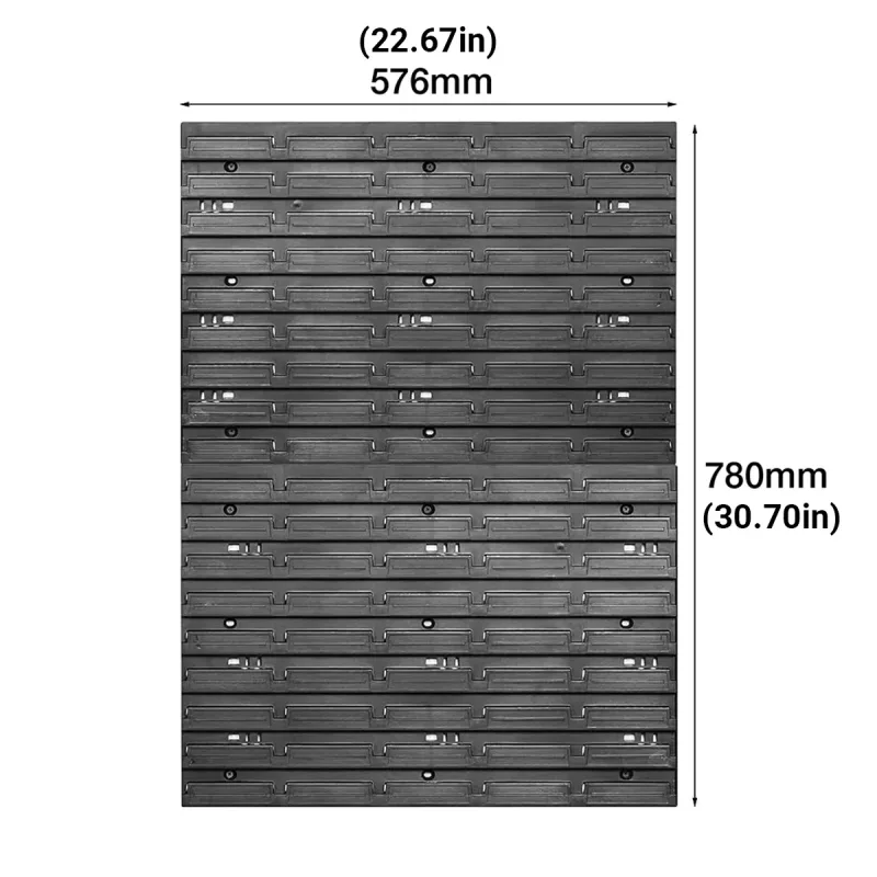 49PCS Plastic Tool Storage Box Wall Organizer Parts Cabinet Hanging Toolbox Use