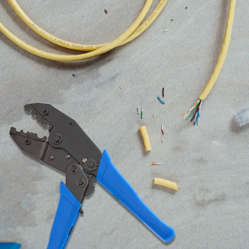 Cable Crimper Non-Insulated Electrical Ferrule Ratchet Wire Plier Crimping Tool