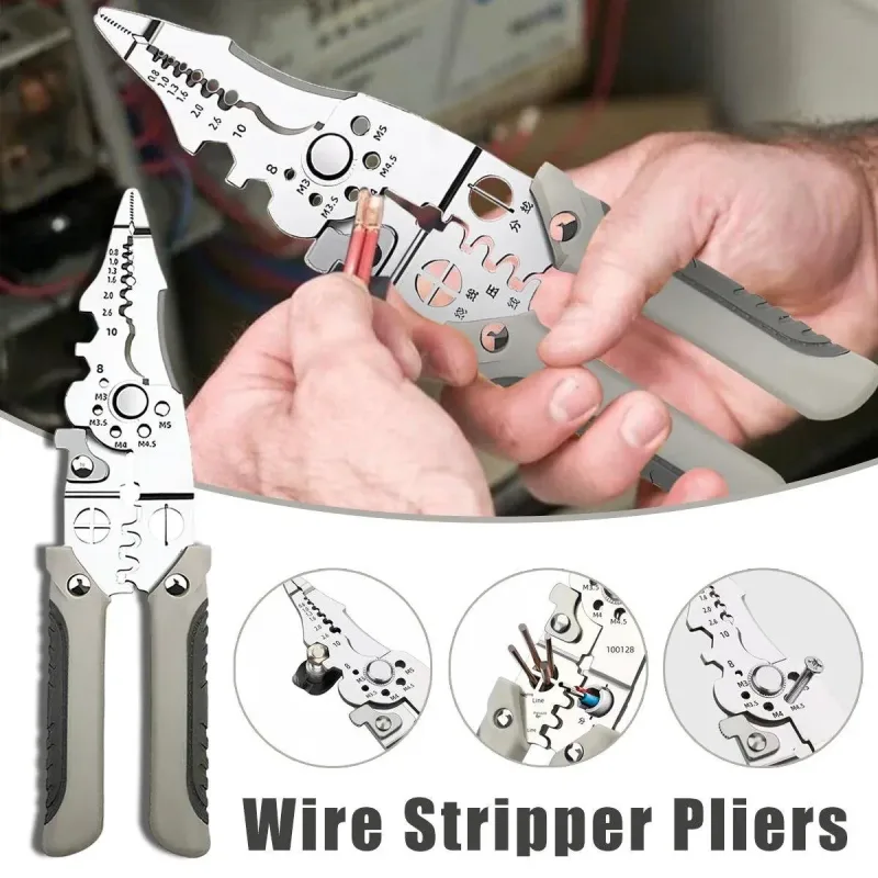 1-Piece 21.7 cm Wire Stripping Pliers 1-Piece 21.7 cm Wire Stripping Pliers
