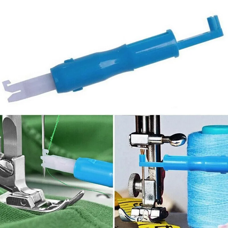 3x Automatic Needle Threader -Insertion Handle Tools Sewing Machine – White