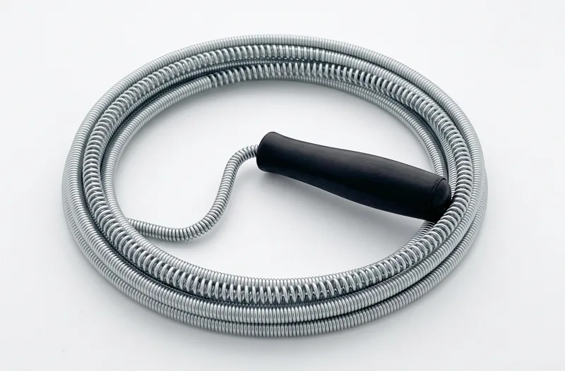 3 Metre Flexible Snake Drain Cleaner and Pipe Unblocker with Handle 3 Metre Flexible Snake Drain Cleaner and Pipe Unblocker with Handle