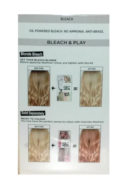 3x L’Oreal Colorista Blonde Bleach Permanent Hair Colour