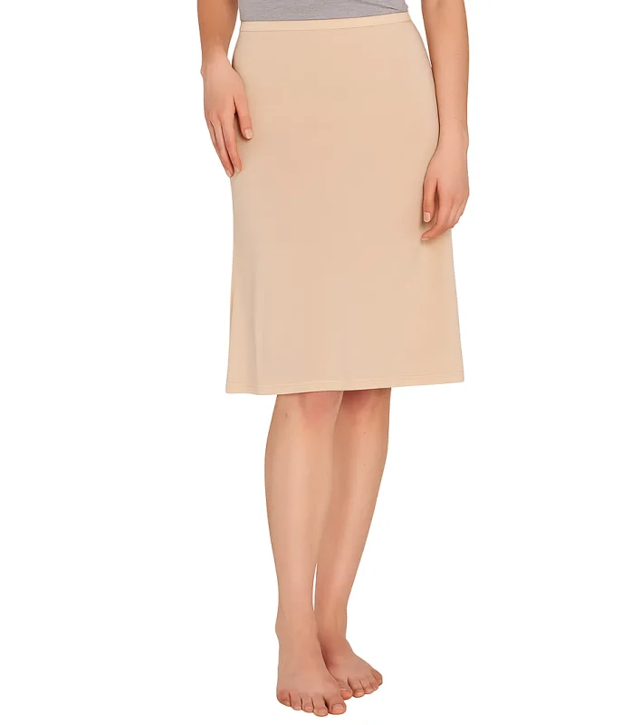 Merino Skins Essential A-Line Slip Under Skirt Thermal Wool Underwear - Skin Merino Skins Essential A-Line Slip Under Skirt Thermal Wool Underwear - Skin