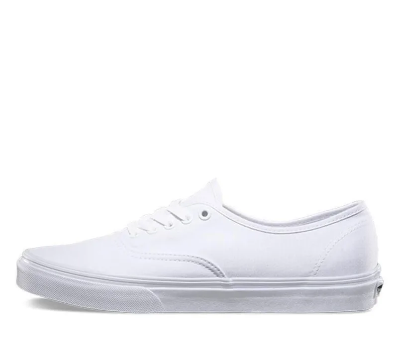 Vans Authentic Canvas Shoes Classic Skateboard Sneakers Casual – True White