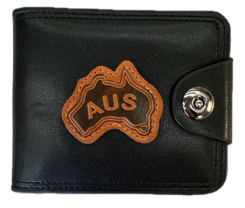 Souvenir Wallet Australia Classic AUS Oz in Black