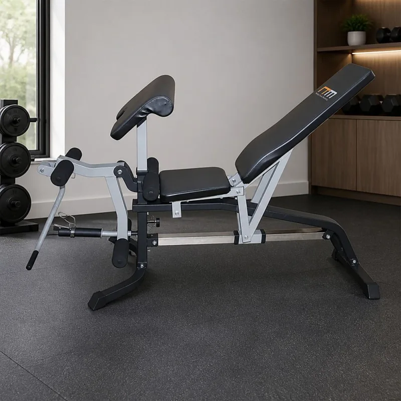 FID Flat Incline Decline Bench Press w/ Leg Extension
