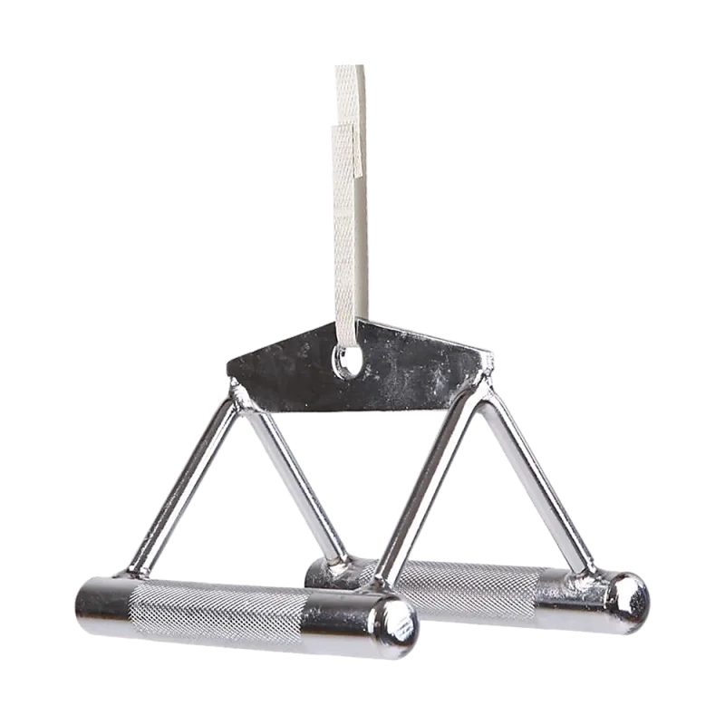 Close Grip Seated Row Handle – Triangle Cable Attachment Bar for Gym Machines