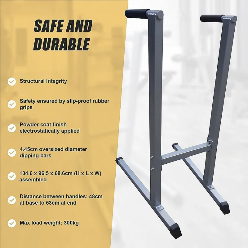 Solid Dip Station Power Tower for Home Gym Strength Training Upper Body Workouts