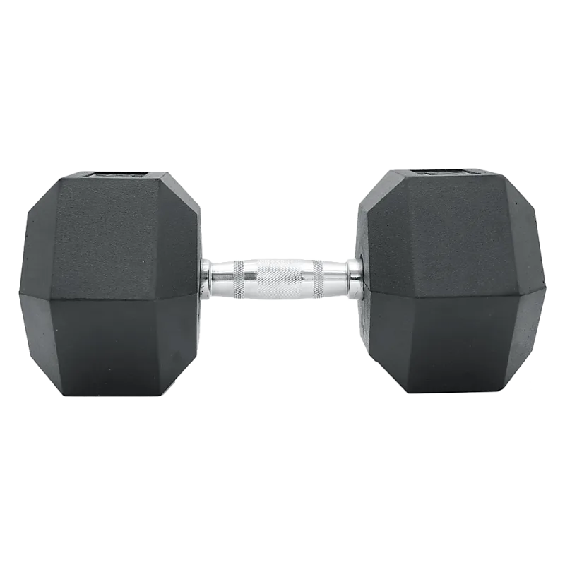 25KG Commercial Rubber Hex Dumbbell Gym Weight