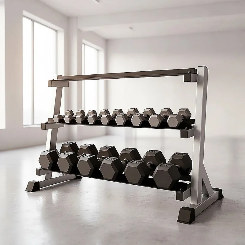 3 Tier Dumbbell Rack for Dumbbell Weights Storage