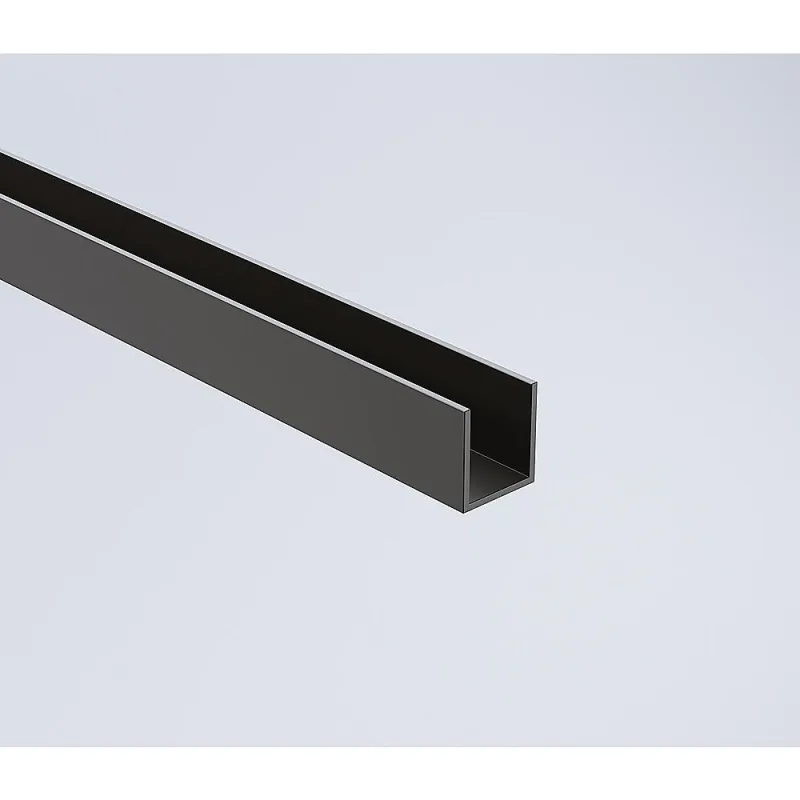 100x120cm Double Door Corner Shower Screen – Channels with Brass Hinges, Square Double Pull Handles – Black