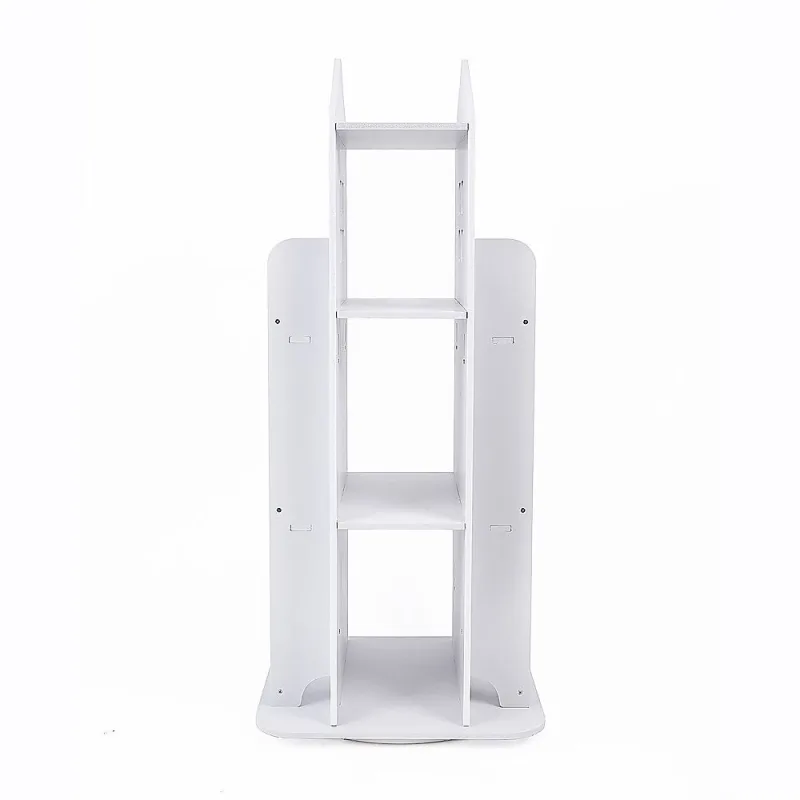 Rotating Bookcase Bookshelf Kid’s Book Organiser Rack Wooden Castle Display Shelf